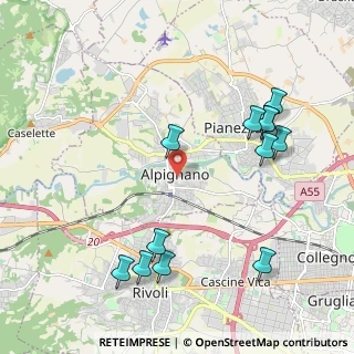 Mappa Via Arno, 10091 Alpignano TO, Italia (2.33167)