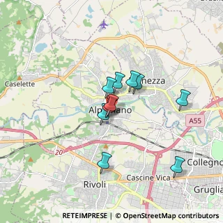 Mappa Via Arno, 10091 Alpignano TO, Italia (1.22364)