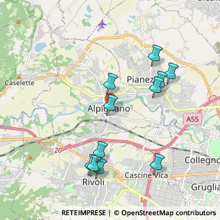 Mappa Via Arno, 10091 Alpignano TO, Italia (2.07909)