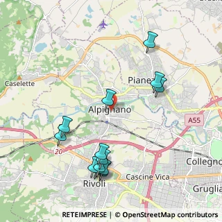 Mappa Via Arno, 10091 Alpignano TO, Italia (2.25769)