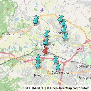 Mappa Via Riccardo Arnò, 10091 Alpignano TO, Italia (1.82692)