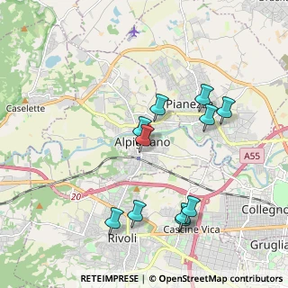 Mappa Via Riccardo Arnò, 10091 Alpignano TO, Italia (1.93)