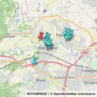 Mappa Via Arno, 10091 Alpignano TO, Italia (1.07857)