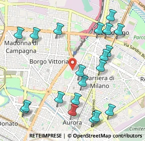 Mappa Piazza Ghirlandaio, 10155 Torino TO, Italia (1.222)