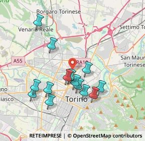 Mappa Via Vibo' Michele Antonio, 10147 Torino TO, Italia (3.53571)