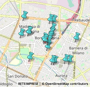 Mappa Piazza della Vittoria, 10147 Torino TO, Italia (0.7415)