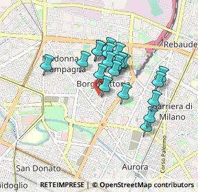 Mappa Piazza della Vittoria, 10147 Torino TO, Italia (0.7015)
