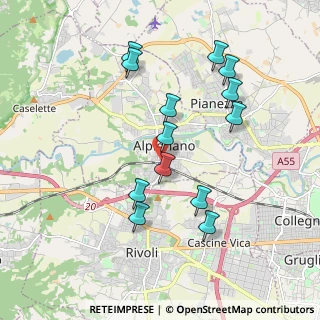 Mappa Piazza Robotti, 10091 Alpignano TO, Italia (1.86692)