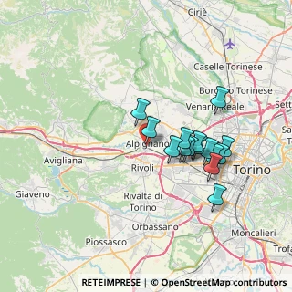 Mappa Piazza Robotti, 10091 Alpignano TO, Italia (6.19333)