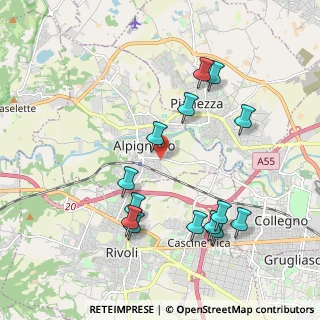 Mappa Via G. Garibaldi, 10091 Alpignano TO, Italia (2.08714)