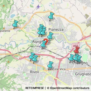 Mappa Via G. Garibaldi, 10091 Alpignano TO, Italia (1.99667)