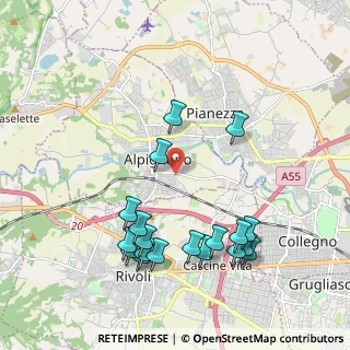 Mappa Via G. Garibaldi, 10091 Alpignano TO, Italia (2.21053)