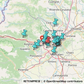 Mappa Via G. Garibaldi, 10091 Alpignano TO, Italia (9.514)