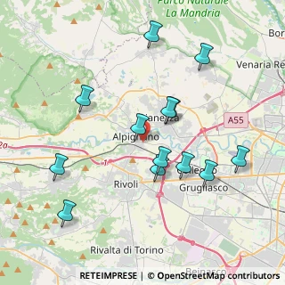 Mappa Via G. Garibaldi, 10091 Alpignano TO, Italia (3.90846)