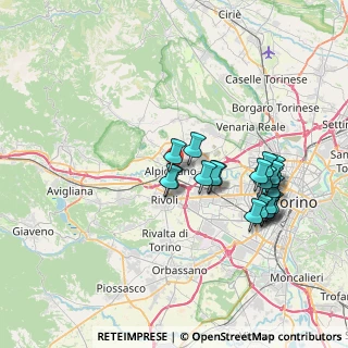 Mappa Via G. Garibaldi, 10091 Alpignano TO, Italia (7.125)