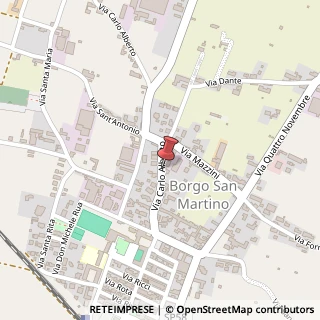 Mappa Via carlo alberto 13, 15032 Borgo San Martino, Alessandria (Piemonte)