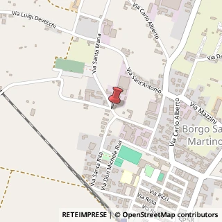 Mappa Via Santa Maria,  10, 15032 Borgo San Martino, Alessandria (Piemonte)