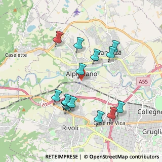 Mappa Via Cesare Battisti, 10091 Alpignano TO, Italia (1.87143)