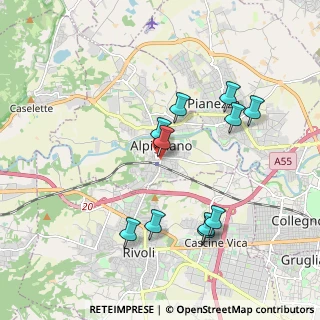 Mappa Via Cesare Battisti, 10091 Alpignano TO, Italia (1.86727)