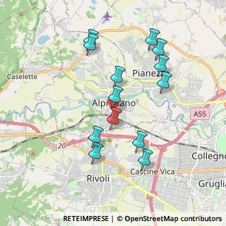 Mappa Via Cesare Battisti, 10091 Alpignano TO, Italia (1.85385)