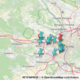 Mappa Via Cesare Battisti, 10091 Alpignano TO, Italia (6.44077)