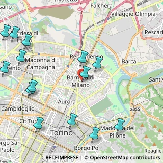 Mappa Via Monte Rosa, 10141 Torino TO, Italia (2.885)