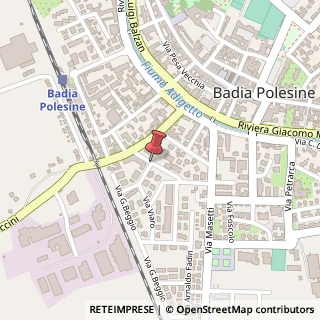 Mappa Via maliani cirillo 34, 45021 Badia Polesine, Rovigo (Veneto)