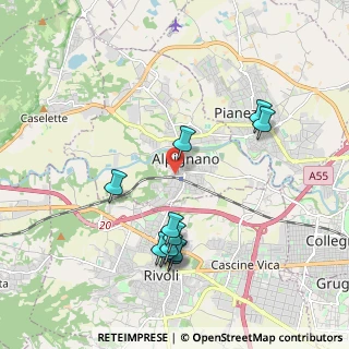 Mappa Via Guglielmo Marconi, 10091 Alpignano TO, Italia (2.00909)