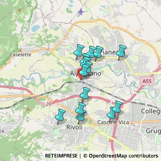 Mappa Via Guglielmo Marconi, 10091 Alpignano TO, Italia (1.48071)