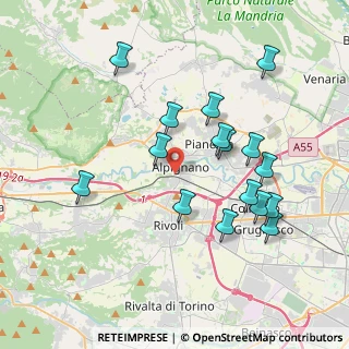 Mappa Via Guglielmo Marconi, 10091 Alpignano TO, Italia (3.84438)