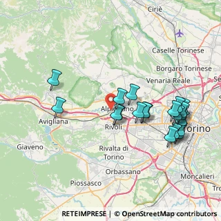 Mappa Strada Giaro, 10091 Alpignano TO, Italia (8.0095)