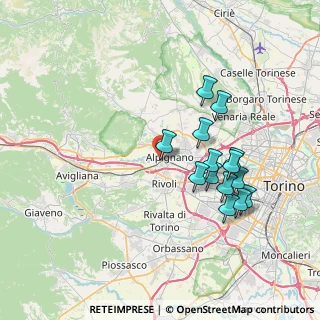 Mappa Strada Giaro, 10091 Alpignano TO, Italia (7.02214)