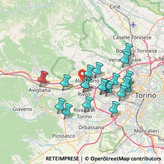 Mappa Strada Giaro, 10091 Alpignano TO, Italia (6.659)