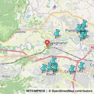 Mappa Strada Giaro, 10091 Alpignano TO, Italia (2.81857)