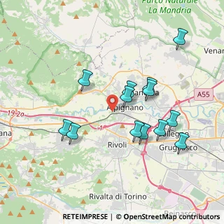 Mappa Strada Giaro, 10091 Alpignano TO, Italia (3.62462)