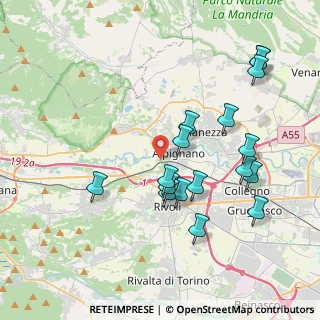 Mappa Strada Giaro, 10091 Alpignano TO, Italia (4.01294)