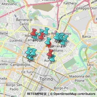 Mappa Via Cervino, 10155 Torino TO, Italia (1.3015)