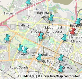 Mappa Via Borgaro, 10151 Torino TO, Italia (2.77357)