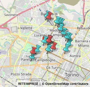 Mappa Via Borgaro, 10151 Torino TO, Italia (1.394)
