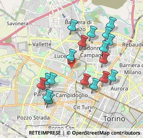 Mappa Via Borgaro, 10151 Torino TO, Italia (1.87056)