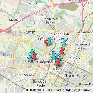 Mappa Via Borgaro, 10151 Torino TO, Italia (1.69909)