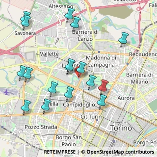 Mappa Via Borgaro, 10151 Torino TO, Italia (2.26588)