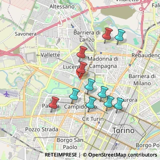 Mappa Via Borgaro, 10151 Torino TO, Italia (1.74091)