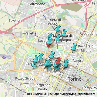 Mappa Via Borgaro, 10151 Torino TO, Italia (1.695)