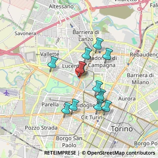 Mappa Via Borgaro, 10151 Torino TO, Italia (1.49333)
