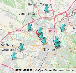 Mappa Via Borgaro, 10151 Torino TO, Italia (3.65455)