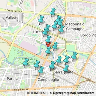 Mappa Via Borgaro, 10151 Torino TO, Italia (0.937)