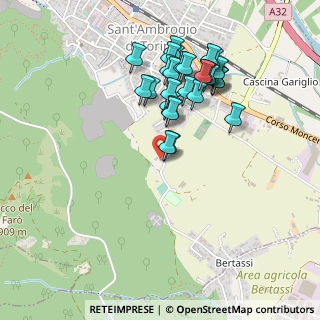 Mappa Via Bertassi, 10057 Sant'Ambrogio di Torino TO, Italia (0.45517)
