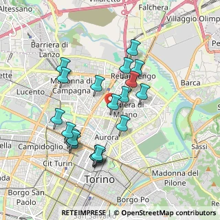 Mappa Via Mottarone, 10155 Torino TO, Italia (1.7395)