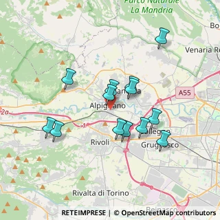 Mappa Via V. Bellini, 10091 Alpignano TO, Italia (3.23923)
